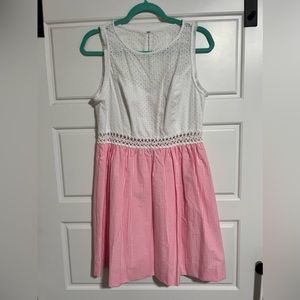 NWT Lilly Pulitzer Alivia Havana Pink Yarn Dye Seersucker Size 10